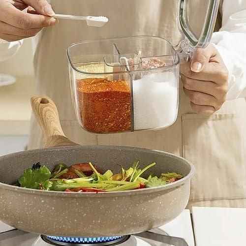 5 Section Transparent Spice Box