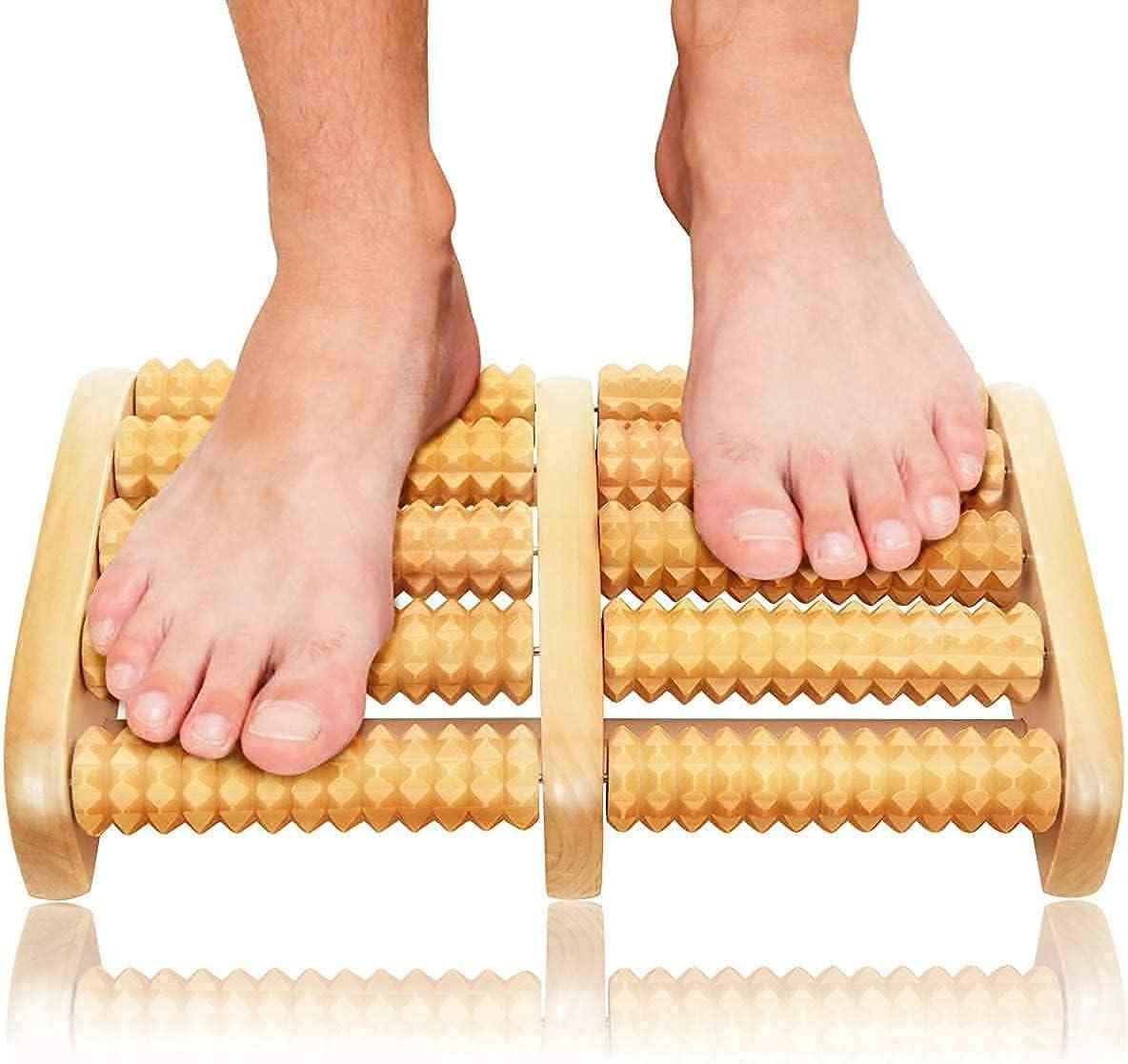 Wooden Foot Massage Roller