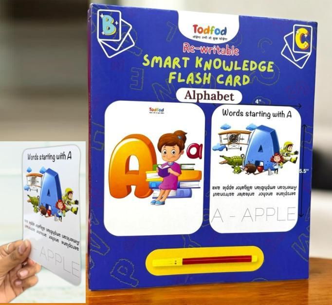 Todfod Re-Writable Smart Knowledge Flash Cards
