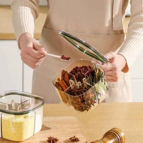 5 Section Transparent Spice Box