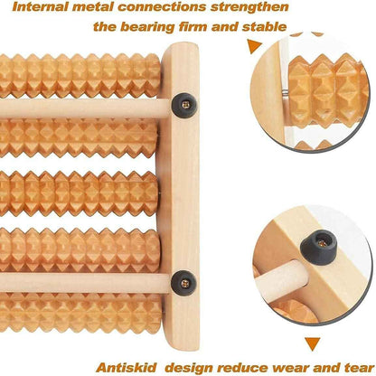 Wooden Foot Massage Roller